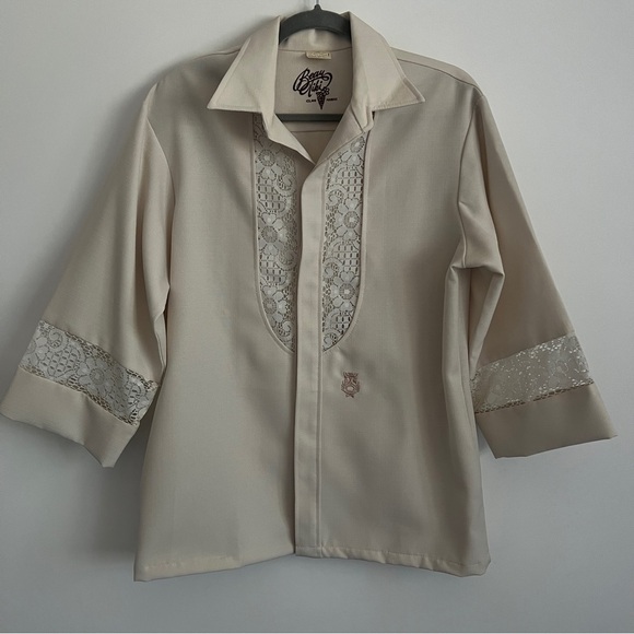 Beay Tiki Tops - Vintage 70s Beay Tiki Iolani Hawaii Shirt-Men’s Shirt Size Medium